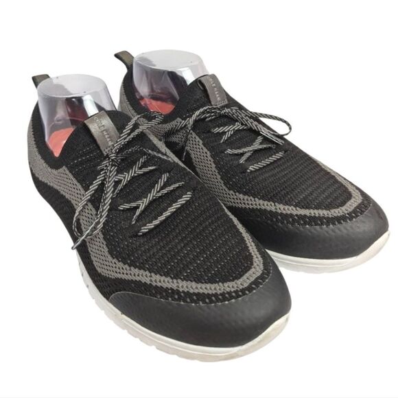 Cole Haan Zerogrand Stitchlite Black & Gray Knit Walking Athletic Shoes 11 - Picture 2 of 7